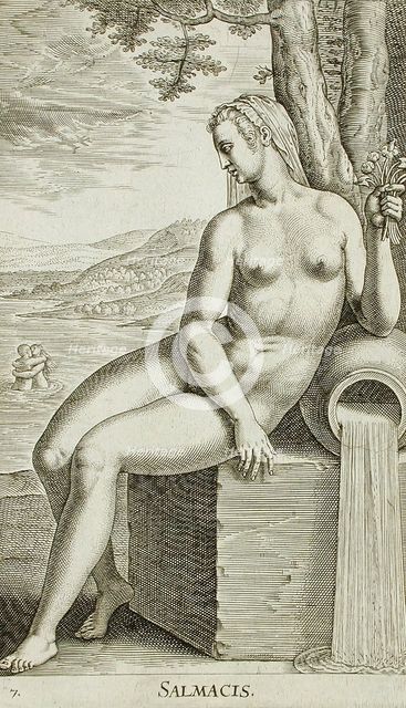 Salamacis, 1587. Creator: Philip Galle.