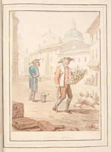 Salad and Olives of Rome, leaf from A Collection of Dresses by David Allan Mostly from Nature 1776 Creator: David Allan