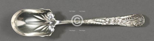 Salad Spoon and Fork Set (Pattern "Vine"), c. 1872-80. Creator: Tiffany & Co. (American, New York, est. 1837).