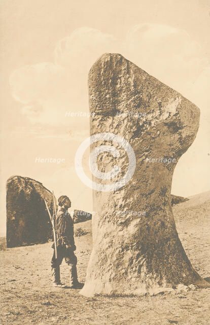 "Salbyk" mound. Stone "Balobal", 1904-1917. Creator: Unknown.