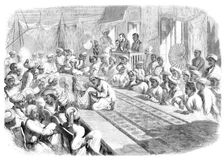 Sale at Calcutta of valuable government presents and Lucknow jewels, 1860. Creator: Unknown