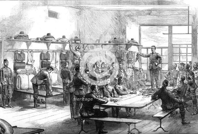 Sale of a deserter's kit in the barracks, 1875. Artist: Unknown