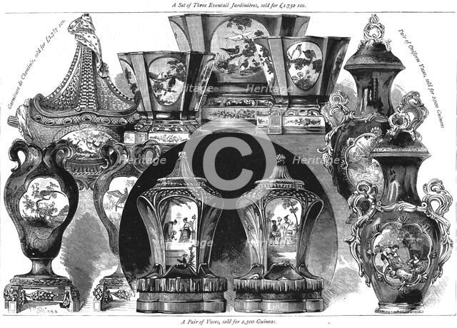 'Sale of Old Porcelain belonging to the late Earl of Dudley', 1886.  Creator: Unknown.