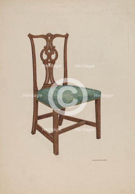 Salem Chair, c. 1937. Creator: William Kieckhofel.