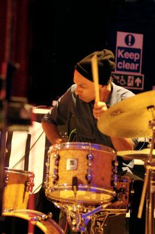 Saleel Raman, Robert Mitchell True Think, Battle Jazz Festival, Battle, East Sussex, July 2023. Creator: Brian O'Connor