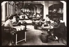 Sales Accounting Department, Rowntree factory, York, Yorkshire, 1924