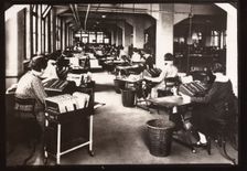Sales Accounting Department, Rowntree factory, York, Yorkshire, 1924