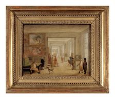 Sales rooms at the Elysée Palace, in 1797, current 8th arrondissement, 1797. Creator: Jacques-Albert Senave