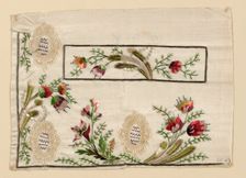 Salesman's Sample (Waistcoat Pocket), France, 1780/90. Creator: Unknown