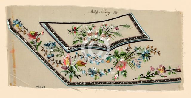 Salesman's Sample (Waistcoat Pocket), France, 1780/90. Creator: Unknown.