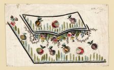 Salesman's Sample (Waistcoat Pocket), France, 1780/90. Creator: Unknown