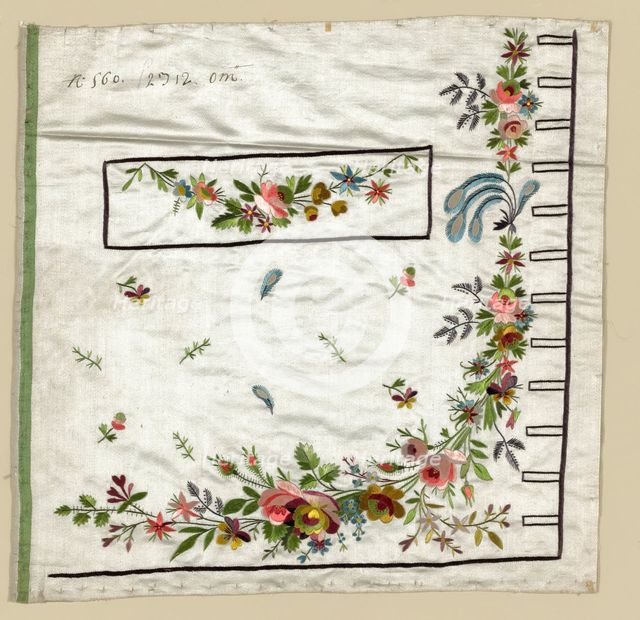 Salesman's Sample (Waistcoat Pocket), France, 1780-1810. Creator: Unknown.