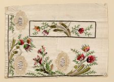 Salesman's Sample (Waistcoat Pocket), France, 1780/90. Creator: Unknown