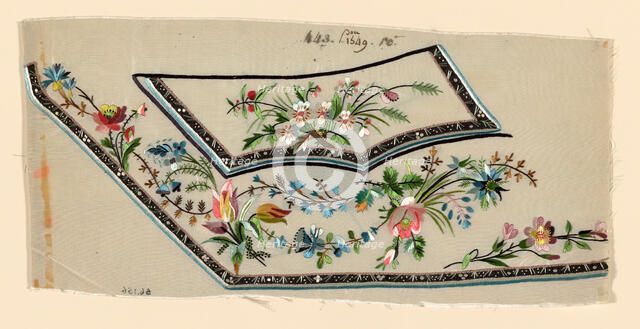 Salesman's Sample (Waistcoat Pocket), France, 1780/90. Creator: Unknown.