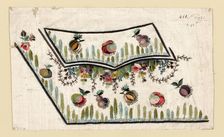 Salesman's Sample (Waistcoat Pocket), France, 1780/90. Creator: Unknown