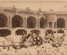 Salient with North-west Casemates, Fort Sumter, April 1861. Creator: J. M. Osborn