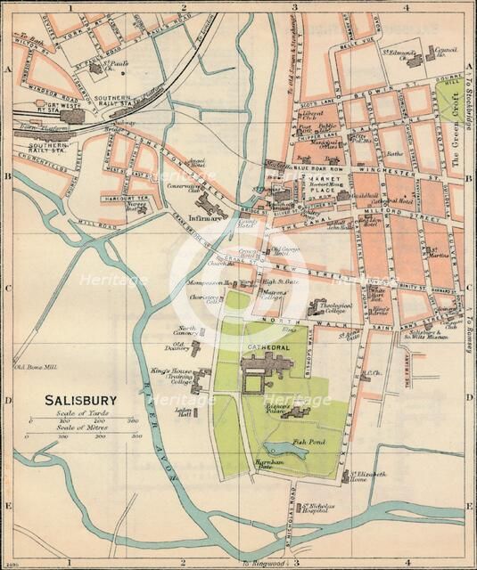 'Salisbury', c20th Century. Artist: John Bartholomew.