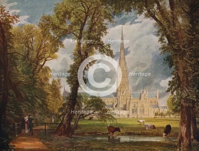 'Salisbury Cathedral', 1823, (c1915). Artist: John Constable.