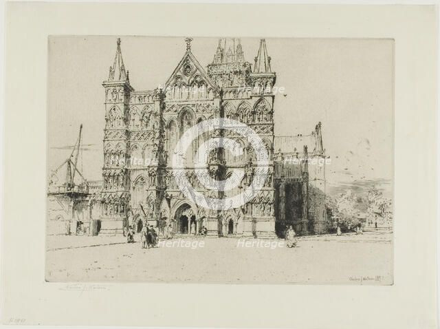 Salisbury Cathedral, 1897. Creator: Charles John Watson.