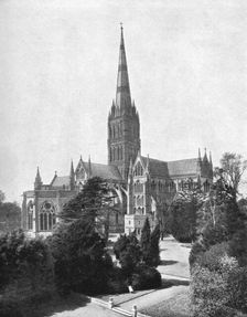 Salisbury Cathedral, 1911-1912. Creator: Francis Godolphin Osbourne Stuart