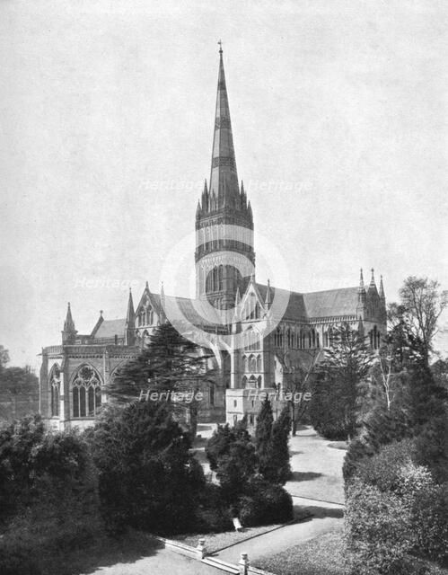 Salisbury Cathedral, 1911-1912. Creator: Francis Godolphin Osbourne Stuart.