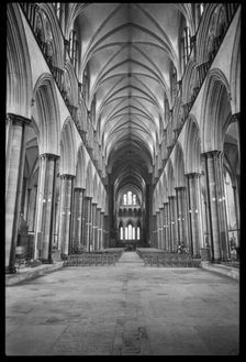 Salisbury Cathedral, The Close, Salisbury, Wiltshire, c1955-c1980. Creator: Ursula Clark