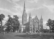 Salisbury Cathedral: West Front c1896. Artist: GW Wilson and Company