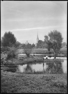 Salisbury Cathedral, Wiltshire, 1945-1960. Creator: Margaret F Harker