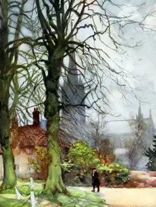 Salisbury Cathedral, Wiltshire 1924-1926.Artist: George F Nicholls
