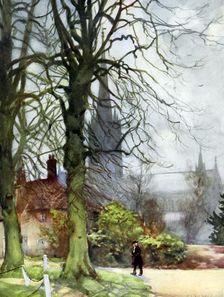 Salisbury Cathedral, Wiltshire 1924-1926.Artist: George F Nicholls