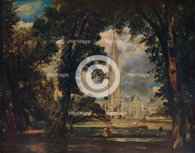 'Salisbury Cathedral', c1823. Artist: John Constable.