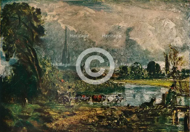 Salisbury Cathedral, c1829. (1911). Artist: John Constable