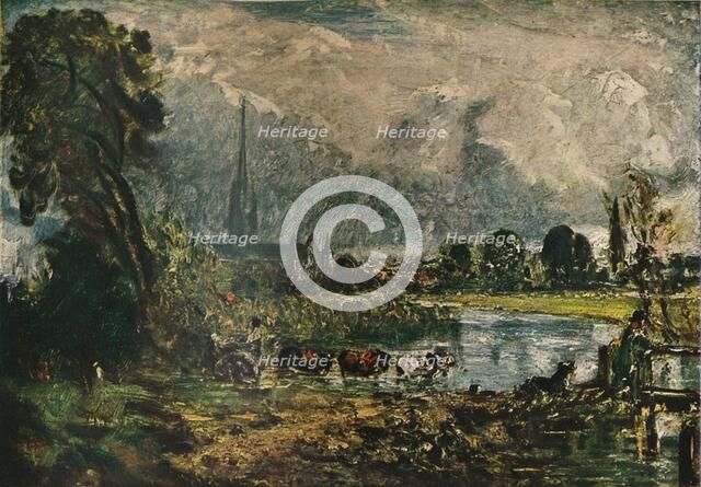 Salisbury Cathedral, c1829. (1911). Artist: John Constable