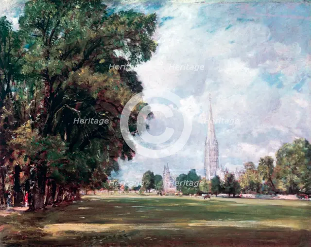 'Salisbury Cathedral from Lower Marsh Close', 1820. Artist: John Constable