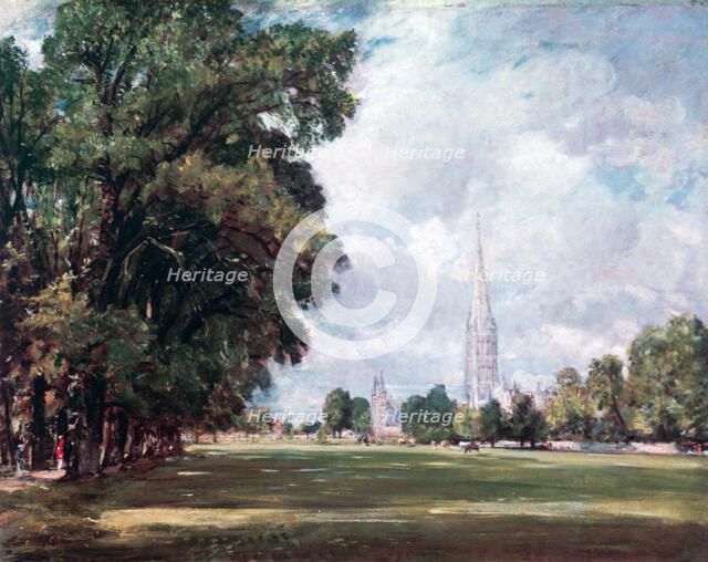 'Salisbury Cathedral from Lower Marsh Close', 1820. Artist: John Constable