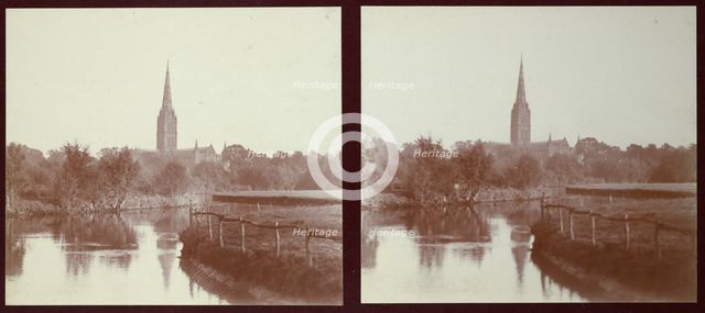 Salisbury Cathedral, Salisbury, Wiltshire, Wiltshire, 1913. Creator: Walter Edward Zehetmayr.