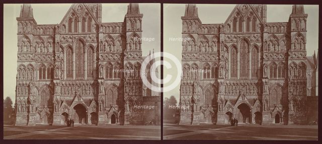 Salisbury Cathedral, Salisbury, Wiltshire, Wiltshire, 1913. Creator: Walter Edward Zehetmayr.