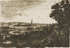 Salisbury from Wilton Park, n.d. Creator: John Clerk