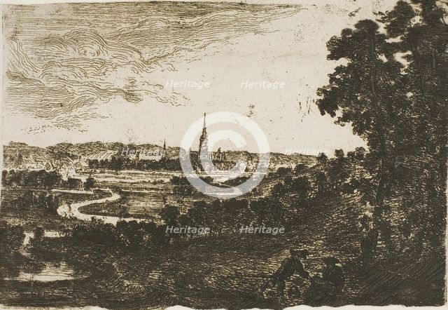 Salisbury from Wilton Park, n.d. Creator: John Clerk.