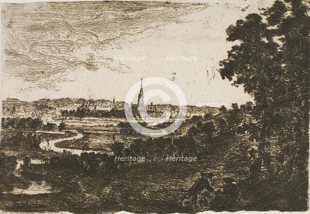 Salisbury from Wilton Park, n.d. Creator: John Clerk.