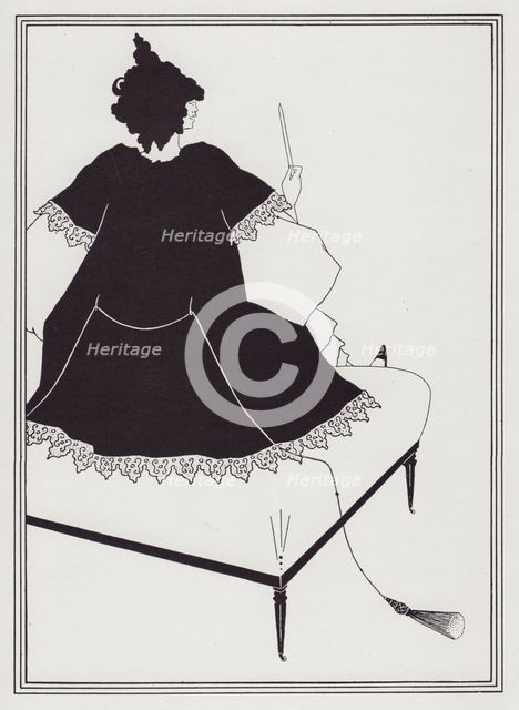Salome on [a] Settle, 1893.  Creator: Aubrey Beardsley.