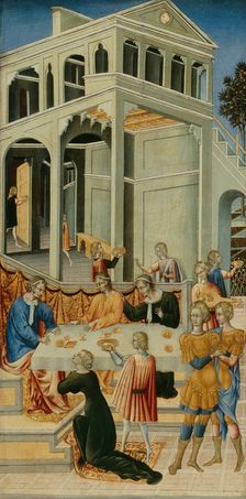 Salome Asking Herod for the Head of Saint John the Baptist, 1455/60. Creator: Giovanni di Paolo