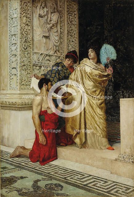 Salome receives the Head of John the Baptist, 1886. Creator: Smirnov, Vasili Sergeevich (1858-1890).