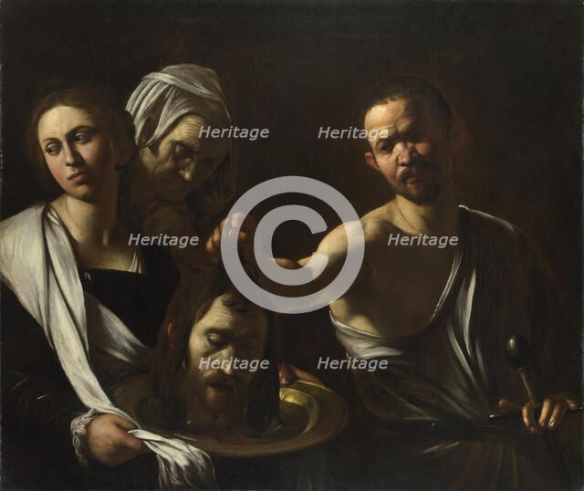 Salome receives the Head of John the Baptist, c. 1608-1610. Artist: Caravaggio, Michelangelo (1571-1610)