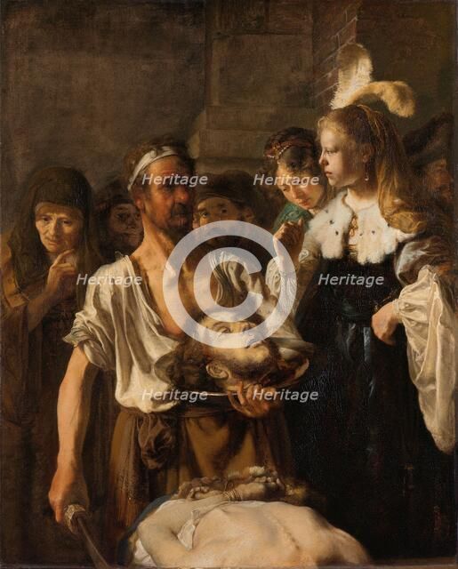 Salome receives the head of John the Baptist, c.1640-c.1645.  Creator: Circle of Rembrandt van Rijn.