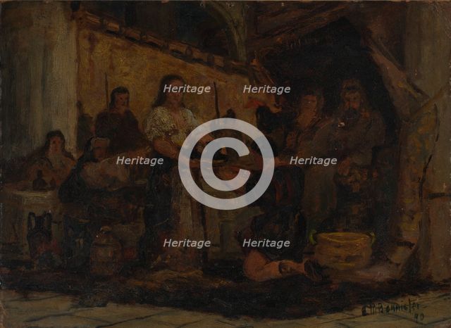 Salome Receiving the Head of John the Baptist, 1890. Creator: Edward Mitchell Bannister.