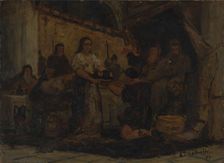 Salome Receiving the Head of John the Baptist, 1890. Creator: Edward Mitchell Bannister