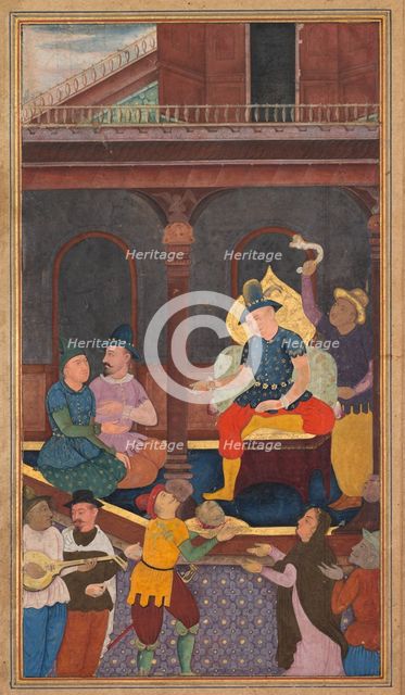 Salome Receiving John the Baptist's Head on a Platter, from a Mirror of Holiness..., 1602-1604. Creator: Unknown.