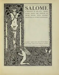 Salome - title page, 1907. Creator: Aubrey Beardsley
