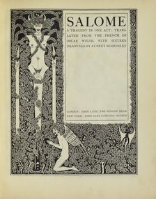 Salome - title page, 1907. Creator: Aubrey Beardsley